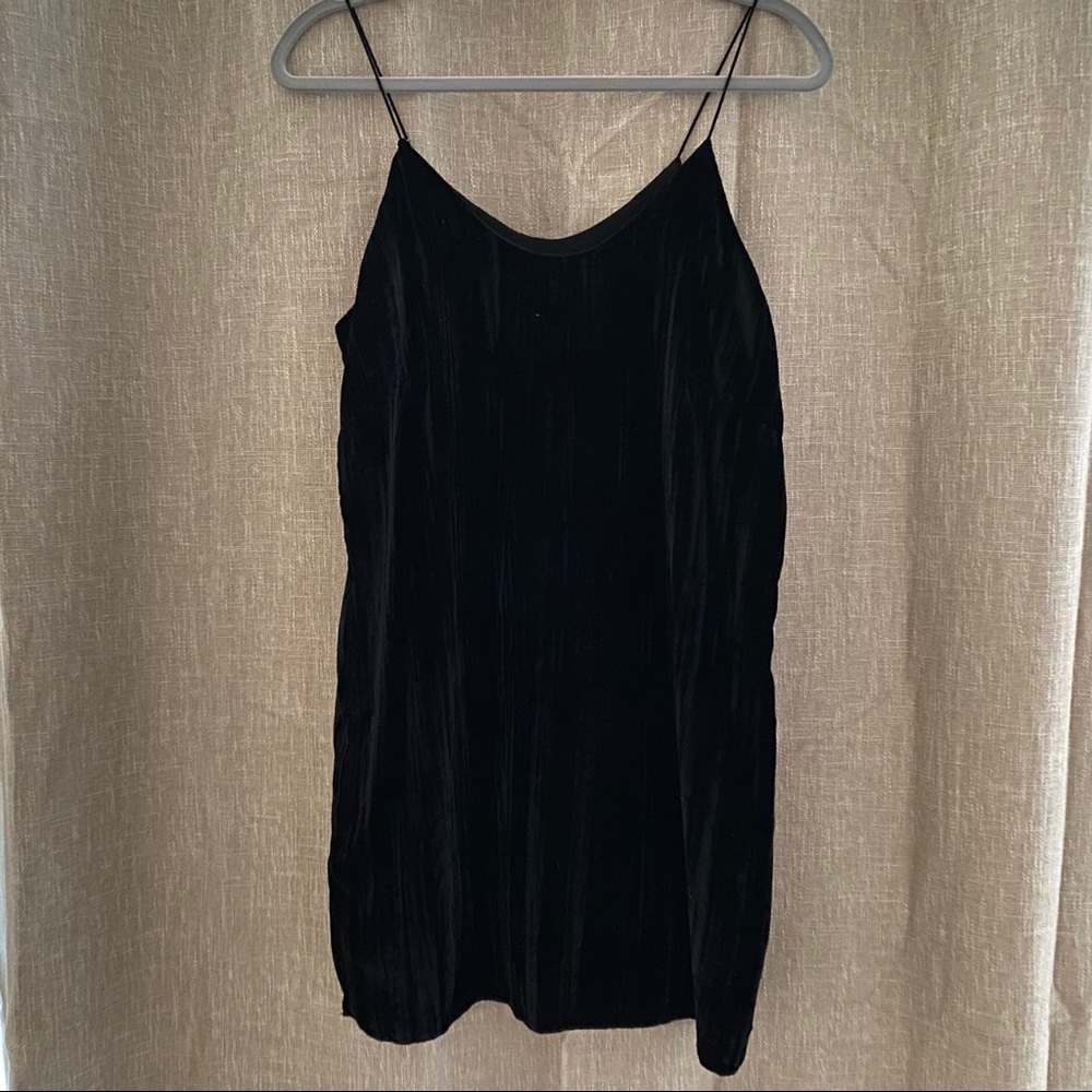 Black Velvet Mini Dress